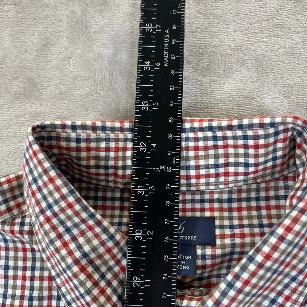 Brooks Brothers 346 Men's L Multicolor Plaid Long Sleeve Button‎ Down Shirt